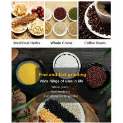 Household Grinder Mini Electric Herb Pulverizer Stainless Steel Four-edged Blade 150W High Power Ultrafine Coffee Grinder -Smart Home Appliance Store 96001030 5