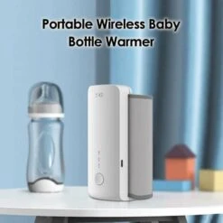 Portable Wireless Baby Bottle Warmer Travel Breastmilk Warmer Cooler Bag Built-in Battery With USB Charging Cable (White) -Smart Home Appliance Store 96246967 2