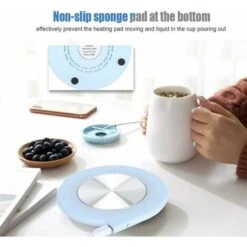 Mug Warmer, Versatile Heating Pad, Home Office Coffee Cup Warmer, USB Coaster Cup Warmer Plate(Blue) -Smart Home Appliance Store 96248765 4