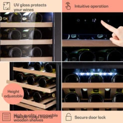 Klarstein Barossa 50 Uno Wine Refrigerator 1 Zone 120 Litres / 50 Bottles Touch Display -Smart Home Appliance Store 96685167 5