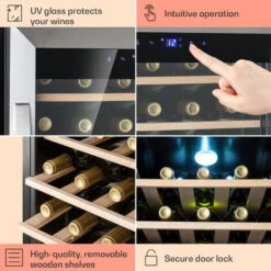 Klarstein Vinamour 32 Uno Wine Fridge 1 Zone 95 L / 36 Bottles 4-18°C Touch 11 Klarstein Vinamour 32 Uno Wine Fridge 1 Zone 95 L / 36 Bottles 4-18°C Touch -Smart Home Appliance Store 96890172 5