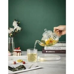 Glass Teapot With Pumpkin Design Infuser (Pumpkin Teapot 600ml) 10 Glass Teapot With Pumpkin Design Infuser (Pumpkin Teapot 600ml) -Smart Home Appliance Store 97104862 4