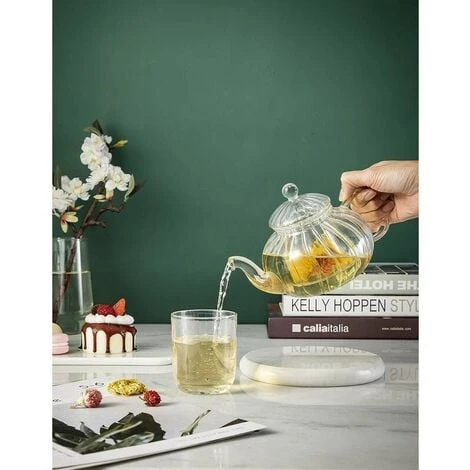 Glass Teapot With Pumpkin Design Infuser (Pumpkin Teapot 600ml) 6 Glass Teapot With Pumpkin Design Infuser (Pumpkin Teapot 600ml) - Image 4