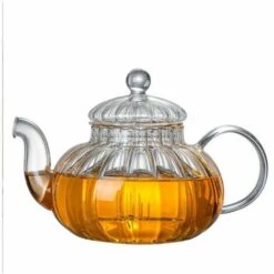 Glass Teapot With Pumpkin Design Infuser (Pumpkin Teapot 600ml) 11 Glass Teapot With Pumpkin Design Infuser (Pumpkin Teapot 600ml) -Smart Home Appliance Store 97104862 5