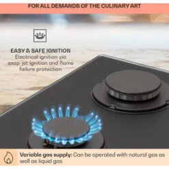 Klarstein Firetale Gas Hob 2-Burner Aluminium Burner Natural Gas/Propane Incl. Hose And Pressure Reducer -Smart Home Appliance Store 97224633 5