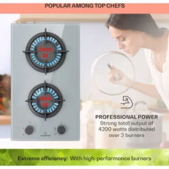 Klarstein Firetale Gas Hob 2-Burner Aluminium Burner Natural Gas/Propane Incl. Hose And Pressure Reducer 9 Klarstein Firetale Gas Hob 2-Burner Aluminium Burner Natural Gas/Propane Incl. Hose And Pressure Reducer -Smart Home Appliance Store 97224695 3