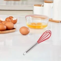 Manual Egg Beater Stainless Steel Egg Beater Household Mini Baking Egg Beater Silicone Cream Whisk 11 Manual Egg Beater Stainless Steel Egg Beater Household Mini Baking Egg Beater Silicone Cream Whisk -Smart Home Appliance Store 97380481 5