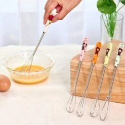 Small Whisks Stainless Steel Handle Mini Small Mixing Balloon Wire Whisks Ceramic Whisk (4 Pieces) 10 Small Whisks Stainless Steel Handle Mini Small Mixing Balloon Wire Whisks Ceramic Whisk (4 Pieces) -Smart Home Appliance Store 97381157 4