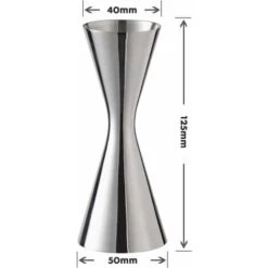 Cocktail Measurer, Stainless Steel Double Sided Cocktail Measurer, Silver Measuring Cup For Professional Bartender 30ml X 60mlMeasuring Cups -Smart Home Appliance Store 97813796 3