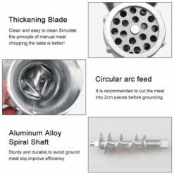 Stainless Steel Manual Meat Grinder For Meat, Sausage Chopper, Clamp Hand Chopper For Pork, Beef, Fish, Chicken, Pepper, Mushrooms -Smart Home Appliance Store 97814943 4