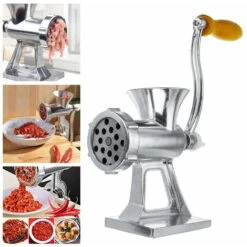 Stainless Steel Manual Meat Grinder For Meat, Sausage Chopper, Clamp Hand Chopper For Pork, Beef, Fish, Chicken, Pepper, Mushrooms -Smart Home Appliance Store 97814943 5