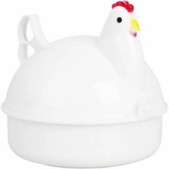 Electric Egg Cooker Microwave Chicken Shape 4 Microwave Eggs Steamer -Smart Home Appliance Store 98627354 3