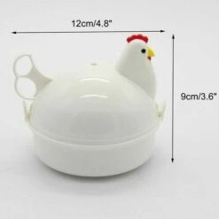 Electric Egg Cooker Microwave Chicken Shape 4 Microwave Eggs Steamer -Smart Home Appliance Store 98627354 4
