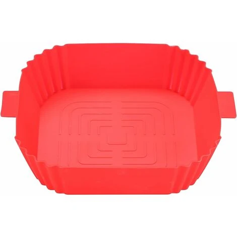 Silicone Air Fryer Basket Air Fryer Silicone Pot Reusable Silicone Basket 19.5cm Air Fryer Essential Accessory For Hot Air Fryer Microwave Frying Pan(Red) ZQYRLAR 3 Silicone Air Fryer Basket Air Fryer Silicone Pot Reusable Silicone Basket 19.5cm Air Fryer Essential Accessory For Hot Air Fryer Microwave Frying Pan(Red) ZQYRLAR