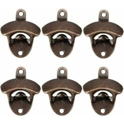 Set Of 6 Rustic Beer Bottles Wall Mounted With Fixing Screws For Chencafe Bar
