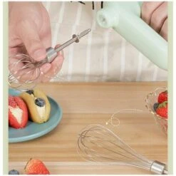 Electric Mixer Hand Mixer Whisk 4 Speed Mixer For Baking Cake Egg Cream Cordless Standing -Smart Home Appliance Store 99568932 5