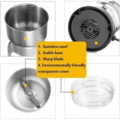 Electric Coffee Grinder &ndash Stainless Steel -Smart Home Appliance Store 99816764 3